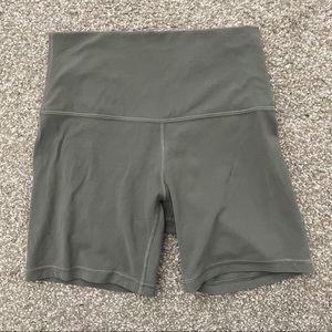 lululemon align shorts size 6 grey sage